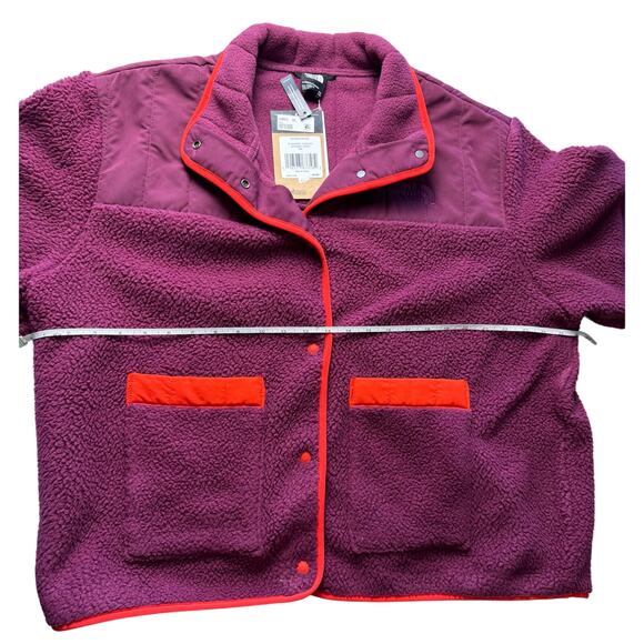 NORTHFACE cragmont fleece jacket Boysenberry-Fiery Red NWT SIZE XXL - Picture 8 of 8